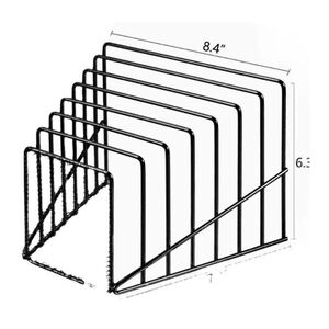 Heavy duty 7 Compartment Wire File Organizer Set Of 5 New